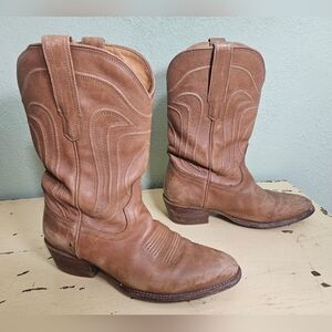 Tecovas Womens Tan Western Heeled Boots